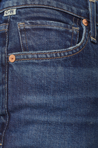 بنطال جينز ديمي واسع قصير